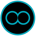Symbolic Pattern Thinkers founder icon showing two interlocking awareness circles representing reflection and unified intelligence